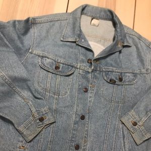 Vintage Lee Denim Strike Force Red Embossed Jacket‎